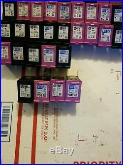 1# Lot of 105. Used Empty HP Canon BLACK AND COLOR INK CARTRIDGES