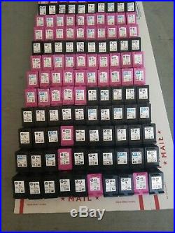 1# Lot of 129. Used Empty HP Canon BLACK AND COLOR INK CARTRIDGES