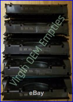 10 Virgin Genuine Empty HP 05X Laser Toner Cartridges FREE SHIPPING CE505X
