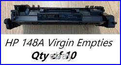 10 Virgin Genuine Empty HP 148A Laser Toner Cartridges FREE SHIPPING W1480A