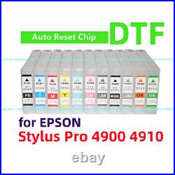 11 Empty Refillable Ink Cartridge for Stylus Pro 4900 Printer T653 653 for DTF