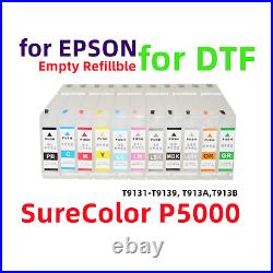 11 Empty Refillable Ink Cartridge for SureColor SC P5000 Printer T913 for DTF