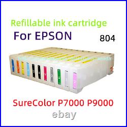 11 Empty Refillable Ink Cartridges with chip for Sure Color P7000 P9000 Printer