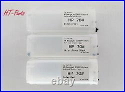 12 Packs Empty Refillable ink cartridge Kit for HP 70 DesignJet Z3100 280ml