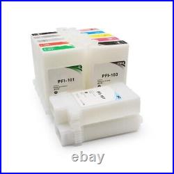 12Colors/Set For Canon 101 103 Empty Ink Cartridges For Canon iPF 5100 6100