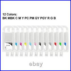 12Colors/Set PFI-704 Refillable Ink Cartridge For Canon iPF8300 iPF8300S iPF8310