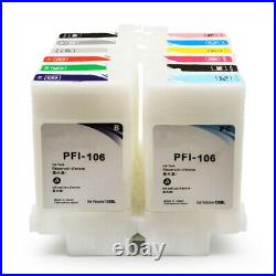 12PC PFI-106 Refillable Ink Cartridge for Canon IPF6400 IPF6450 IPF6410 IPF6460