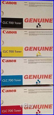 14 New Factory Sealed Genuine Canon CLC-700 Toner Cartridges Asst Colors