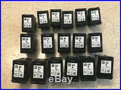 17 Empty HP 62 Black Ink Cartridge Used Printer Cartridges (C2P04A)
