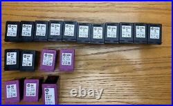 18 Empty HP Ink Cartridges (11) 62XL Black (2) 62 B (2) 62xl color (3) 62 Color