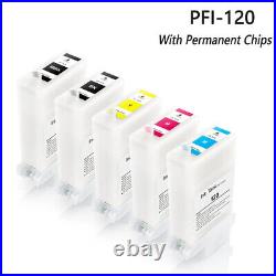 1Set PFI-120 PFI 120 Refillable Ink Cartridges For Canon TM-200 205 300 305