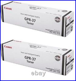 2 Genuine Factory Sealed Canon GPR-37 Original Toner Cartridges Black