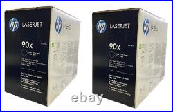 2 Genuine UNUSED HP 90X Toners Blk Box NO Internal Seal Never Put into a Printer