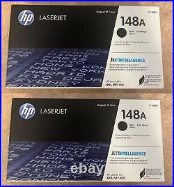 2 New Genuine Factory Sealed HP 148A BLACK Toner Cartridges W1480A Black Boxes
