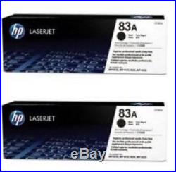 2 New Genuine Factory Sealed HP 83A Laser Toner Cartridges CF283A