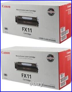 2 New Genuine Original Factory Sealed FX11 Black Toner Cartridges 810 830i