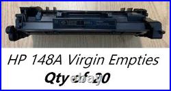 20 Virgin Genuine Empty HP 148A Laser Toner Cartridges FREE SHIPPING W1480A