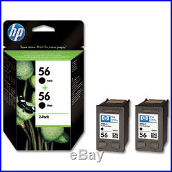 200 Total Virgin Empty Genuine HP 56 Black Inkjet Cartridges FRESH