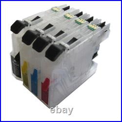 2X LC123 Refillable Ink Cartridge with Chip for Brother MFC-J470DW J870DW J650DW