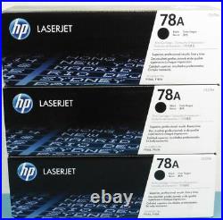 3 New Factory Sealed Genuine HP 78A in the Black Boxes CE278A