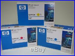 3 New Genuine Factory Sealed HP Q5951A Q5952A Q5953A Toner Cartridges CMY (No K)