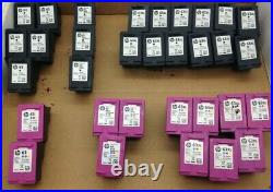 32 empty virgin HP 63 ink cartridges for refill or recycle Free Shipping