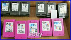 34 Empty HP & Cannon Printer Ink Cartridges, HP 56,57,60,61,62,63,67, Cannon 245