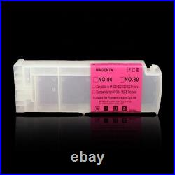 4 Colors 800ML/PC For HP 80/90 Empty Refillable Ink Cartridges for HP 1050 1055