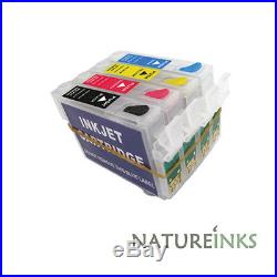 4 empty refillable refill ink cartridge to replace T0611 T0612 T0613 T0614 T0615