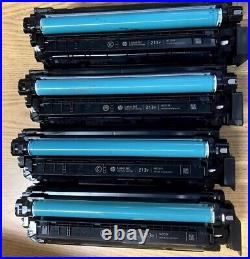 4 sets Virgin Genuine EMPTY HP W2130Y W2133Y Toner Cartridges 213Y with OEM CHIP