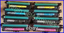4 sets Virgin Genuine Empty HP CE400A CE411A Toner Cartridges FREE SHIP 507A