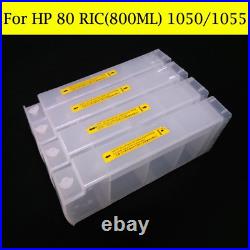 4800ML With Chip Decoder Refill Ink Cartridge For HP 80 Designjet 1050 1055