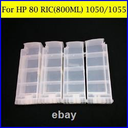 4800ML With Chip Decoder Refill Ink Cartridge For HP 80 Designjet 1050 1055