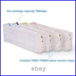 4x700ml T6881-T6884 Empty Ink Cartridge For SureColor S30610 S50610 Printer