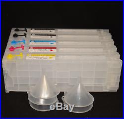 5 EMPTY Refillable ink cartridge for Epson SureColor T3000 T5000 T7000 with ARC
