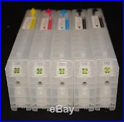 5 EMPTY Refillable ink cartridge for Epson SureColor T3000 T5000 T7000 with ARC