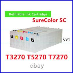 5 Empty Refillable Ink Cartridge 694 for use in SureColor T3270 T5270 T7270
