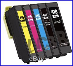 5 Genuine Epson 410XL ink cartridges