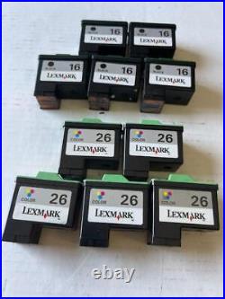 50 sets (100) Virgin Genuine Empty Lexmark 16 26 Inkjet Cartridges EMPTIES