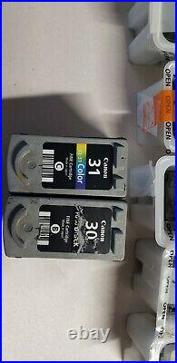 55 EMPTY MIX HP 61XL 62XL 901 Canon 245 246 31 & 30 CARTRIDGES BLACK&TRIColor