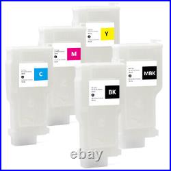 5PC PFI-320 Refillable Cartridge With Chip For Canon TM-200/205/300/305 Printer