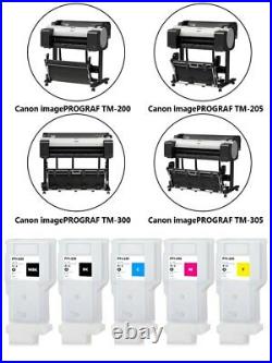 5PC PFI-320 Refillable Ink Cartridge With Chips For Canon TM200 205 300 305