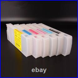 6 Colors/Set For HP 790 Empty Refillable 1300ml Bulk Ink Cartridge For HP 9000