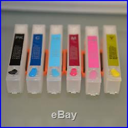6 EMPTY refillable ink cartridge for epson Expression XP-850 XP-950 277 277XL