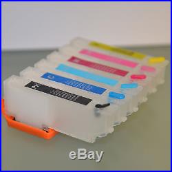 6 EMPTY refillable ink cartridge for epson XP-960 XP-860 XP-950 XP-850 277 CA