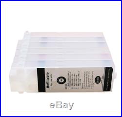 6 Empty Refillable Ink Cartridges For IPF6400 SE BK, M, R, Y, C, MBK