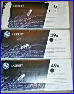 6 Genuine Factory Sealed HP 49A Laser Toner Cartridges Q5949A Black (damaged)