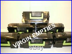 6 Virgin Genuine Empty Lexmark MS821 MS822 Toner Cartridges HIGH YIELD 58D0HA0