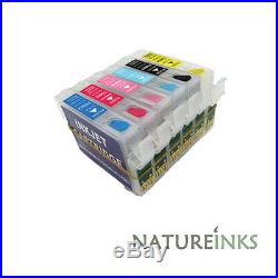 6 empty refill ink cartridge to replace T0801 T0802 T0803 T0804 T0805 T0806