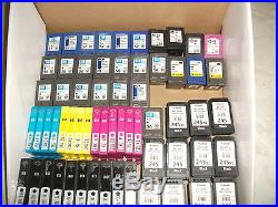 60 Genuine Virgin HP & Cannon Black Tri Color EMPTY Ink Cartridge Never Refilled